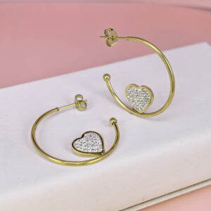 Stainless Steel Earrings  for Women and Girls Love Heart Good Quality No Change Color BS2503270604