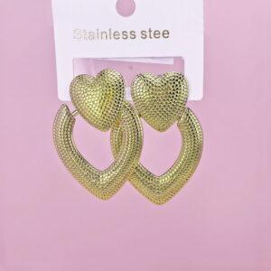 Stainless Steel Earrings  for Women and Girls Love Heart Good Quality No Change Color BS2503270606