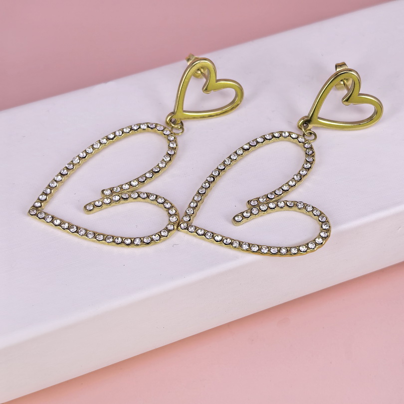 Stainless Steel Earrings for Women and Girls Love Heart Good Quality No Change Color BS2503270623