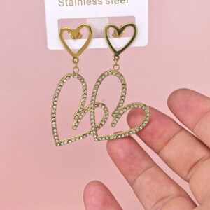 Stainless Steel Earrings  for Women and Girls Love Heart Good Quality No Change Color BS2503270624