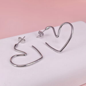 Stainless Steel Earrings  for Women and Girls Love Heart Good Quality No Change Color BS2503270626