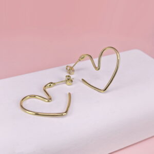 Stainless Steel Earrings  for Women and Girls Love Heart Good Quality No Change Color BS2503270627