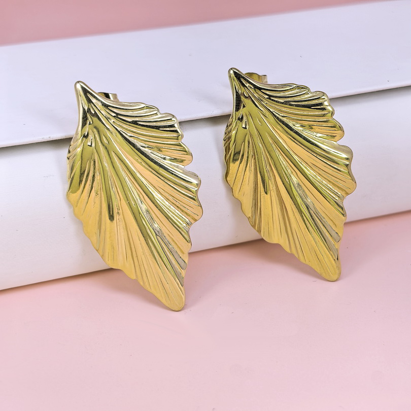 Stainless Steel Earrings  for Women and Girls Leaves Leaf Good Quality No Change Color BS2503270668