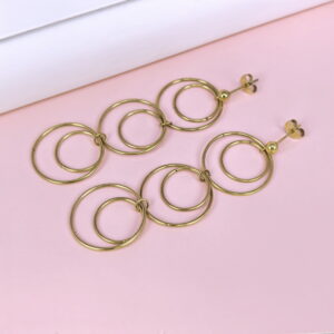 Stainless Steel Earrings Multi Charms for Women and Girls Round Circle Good Quality No Change Color BS2503270720