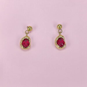 Stainless Steel Earrings with Crystals for Women and Girls Round Good Quality No Change Color BS2503270756