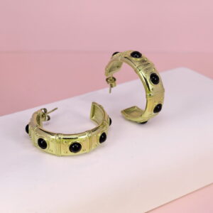 Stainless Steel Earrings with Crystals for Women and Girls C Shape Good Quality No Change Color BS2503270761