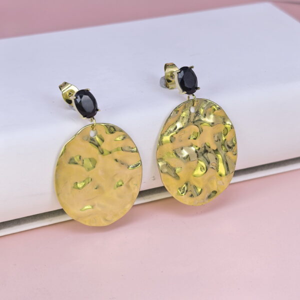 Stainless Steel Earrings with Crystals for Women and Girls Round Circle Good Quality No Change Color BS2503270763