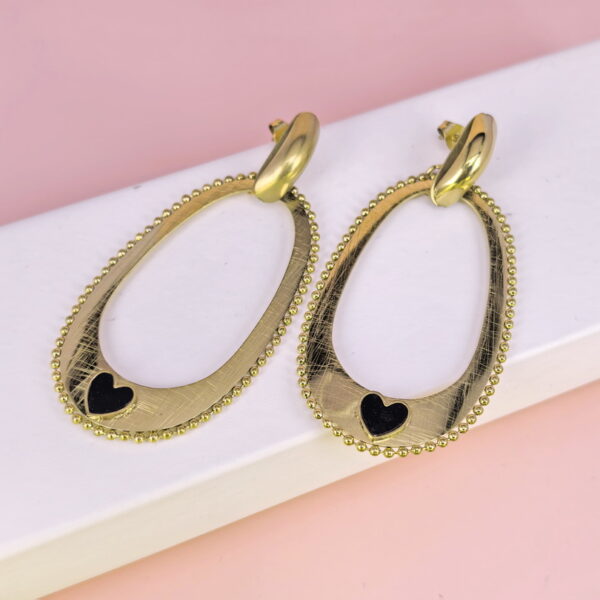 Stainless Steel Earrings with Crystals for Women and Girls Oval Good Quality No Change Color BS2503270767