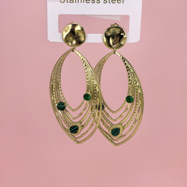 Stainless Steel Earrings with Crystals for Women and Girls Teardrop Waterdrop Good Quality No Change Color BS2503270768
