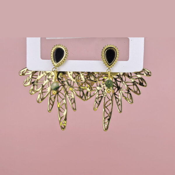 Stainless Steel Earrings with Crystals for Women and Girls Leaves Leaf Good Quality No Change Color BS2503270773