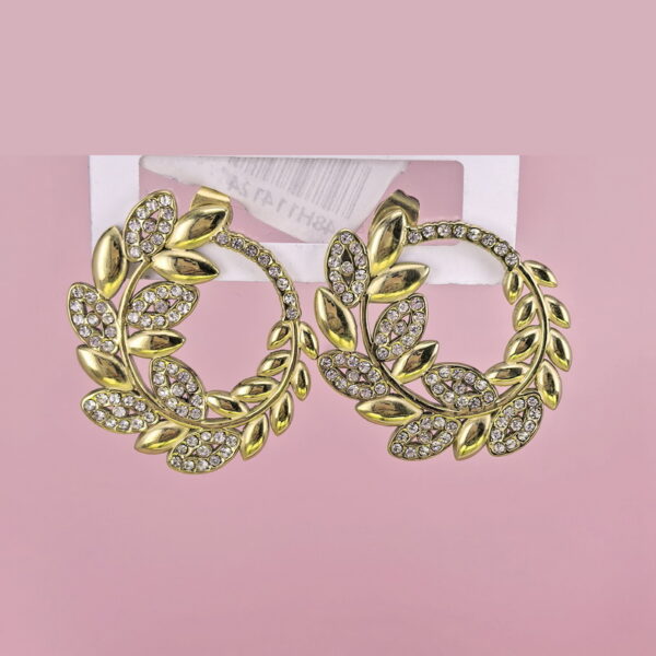 Stainless Steel Earrings with Crystals for Women and Girls Peace Olive Good Quality No Change Color BS2503270775