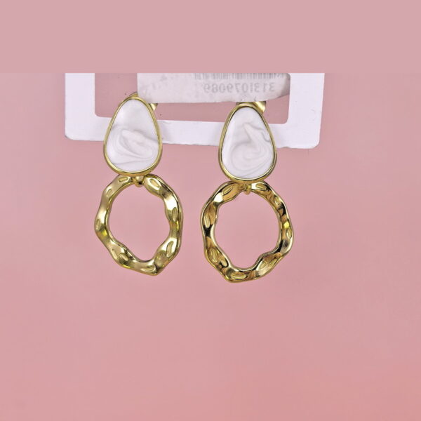Stainless Steel Earrings with Crystals for Women and Girls Round Circle Good Quality No Change Color BS2503270778