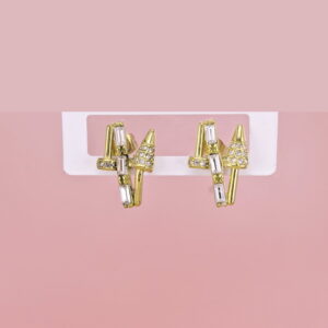Stainless Steel Earrings with Crystals for Women and Girls Geometric Good Quality No Change Color BS2503270780