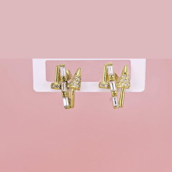 Stainless Steel Earrings with Crystals for Women and Girls Geometric Good Quality No Change Color BS2503270780