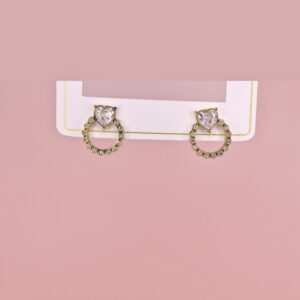 Stainless Steel Earrings with Crystals for Women and Girls Round Circle Good Quality No Change Color BS2503270789