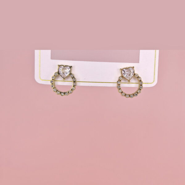 Stainless Steel Earrings with Crystals for Women and Girls Round Circle Good Quality No Change Color BS2503270789