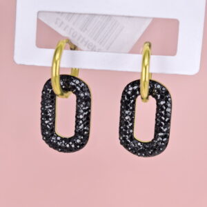 Stainless Steel Earrings with Crystals for Women and Girls Rectangle Good Quality No Change Color BS2503270804