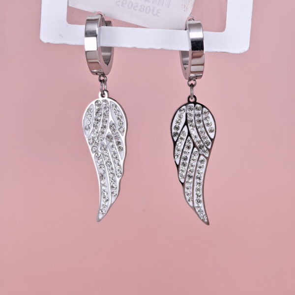 Stainless Steel Earrings with Crystals for Women and Girls Cross Good Quality No Change Color BS2503270812