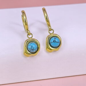 Stainless Steel Earrings with Stones for Women and Girls Round Circle Good Quality No Change Color BS2503270820