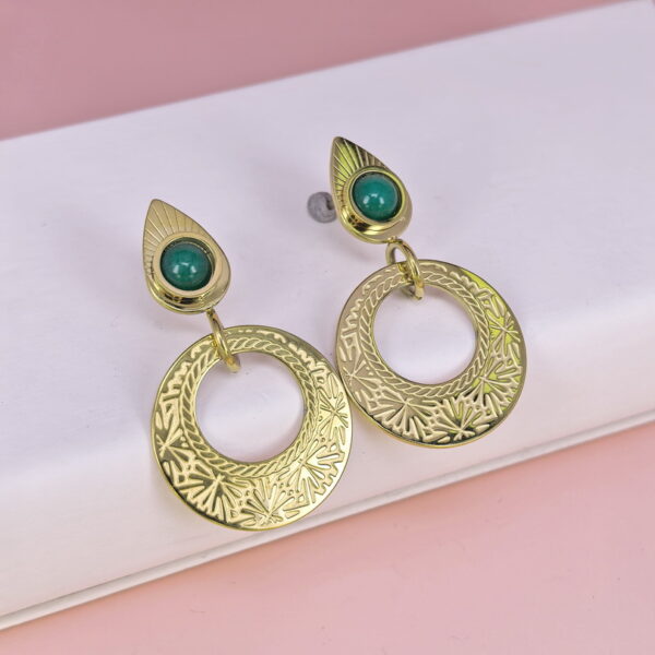 Stainless Steel Earrings with Stones for Women and Girls Geometric Good Quality No Change Color BS2503270840