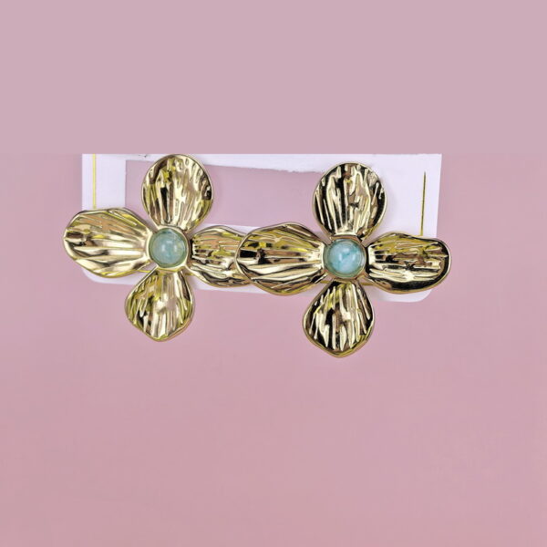 Stainless Steel Earrings with Stones for Women and Girls Four-Leaf Clover Good Quality No Change Color BS2503270847