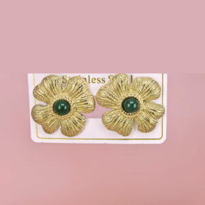 Stainless Steel Earrings with Stones for Women and Girls Four-Leaf Clover Good Quality No Change Color BS2503270849