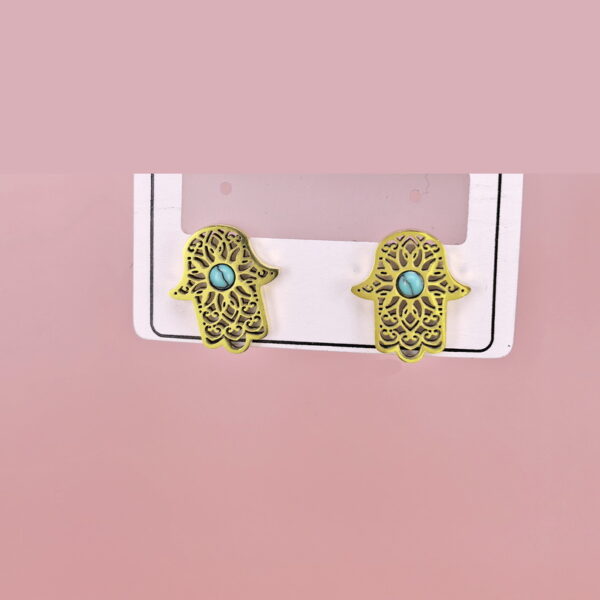 Stainless Steel Earrings with Stones for Women and Girls Palm Good Quality No Change Color BS2503270855