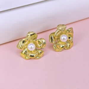 Stainless Steel Earrings with Pearls for Women and Girls Flowers Good Quality No Change Color BS2503270869