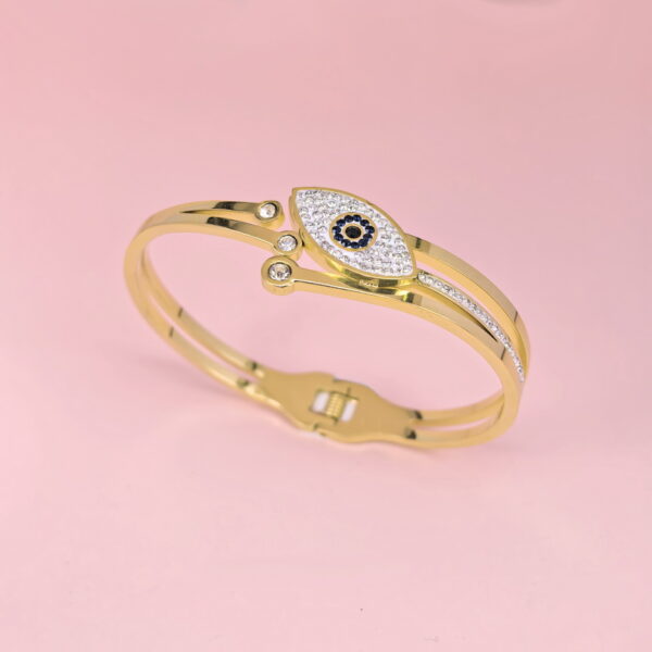 Stainless Steel Bangles Bracelets Evils'Eyes Good Quality No Change Color For Women Girls CS250327005
