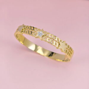 Stainless Steel Bangles Bracelets pentagram Good Quality No Change Color For Women Girls CS250327006