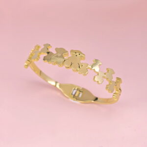 Stainless Steel Bangles Bracelets Bears Good Quality No Change Color For Women Girls CS250327009