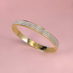 Stainless Steel Bangles Bracelets Crystals Good Quality No Change Color For Women Girls CS250327014