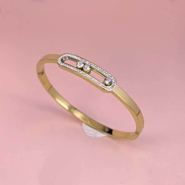 Stainless Steel Bangles Bracelets Crystals Good Quality No Change Color For Women Girls CS250327016