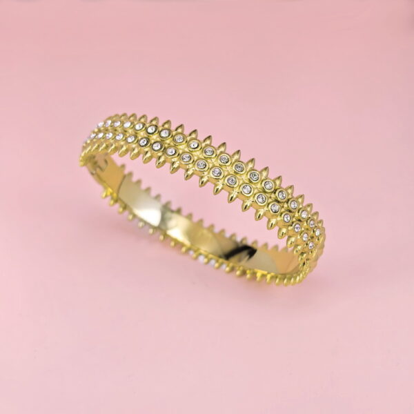 Stainless Steel Bangles Bracelets Crystals Good Quality No Change Color For Women Girls CS250327027