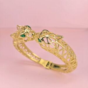 Stainless Steel Bangles Bracelets Leopard Head Good Quality No Change Color For Women Girls CS250327038