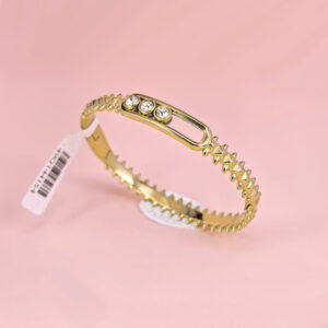 Stainless Steel Bangles Bracelets Crystals Good Quality No Change Color For Women Girls CS250327044