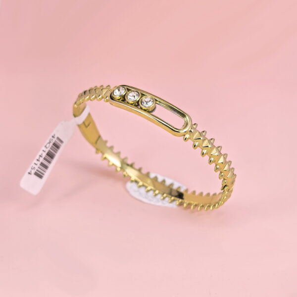 Stainless Steel Bangles Bracelets Crystals Good Quality No Change Color For Women Girls CS250327044