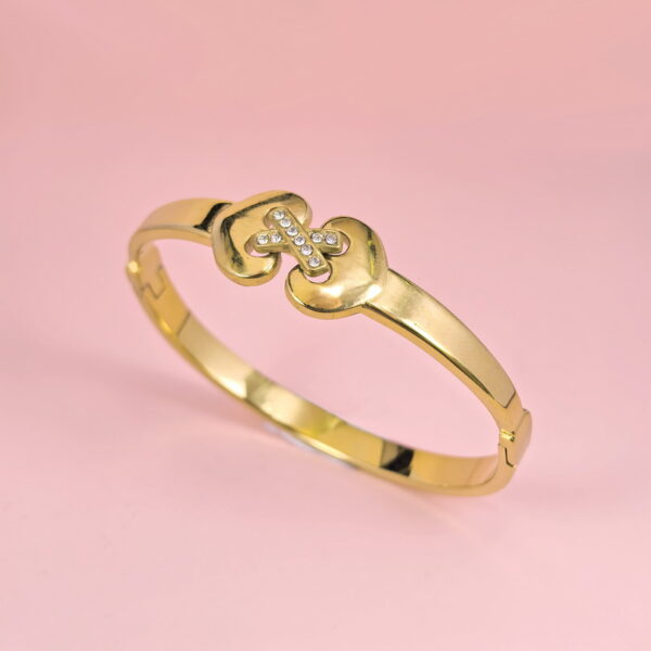 Stainless Steel Bangles Bracelets Crystals Good Quality No Change Color For Women Girls CS250327061
