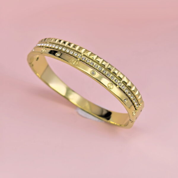 Stainless Steel Bangles Bracelets Crystals Good Quality No Change Color For Women Girls CS250327066
