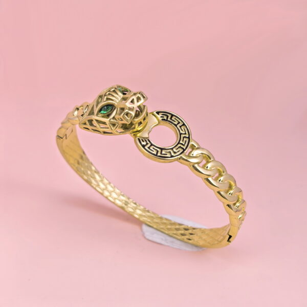 Stainless Steel Bangles Bracelets Leopard Head Good Quality No Change Color For Women Girls CS250327083