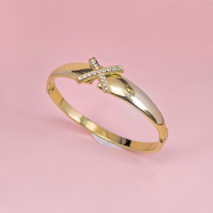 Stainless Steel Bangles Bracelets Crystals Good Quality No Change Color For Women Girls CS250327095