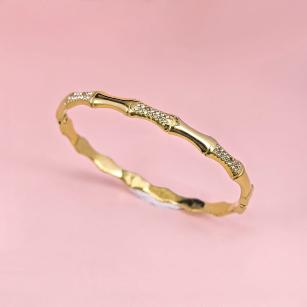 Stainless Steel Bangles Bracelets Crystals Good Quality No Change Color For Women Girls CS250327097
